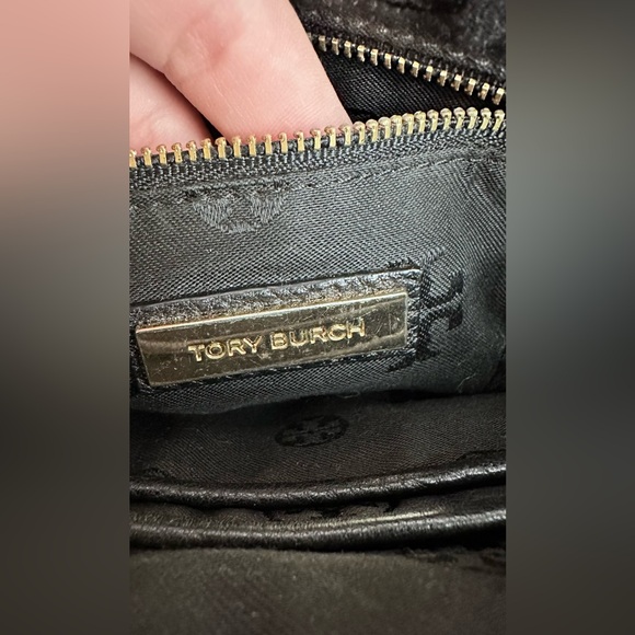 Tory Burch Leather Shoulder Bag Chain Crossbody Black Women's bag - Picture 4 of 4